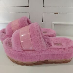 UGG Women's Platform Shearling Slipper Sandals